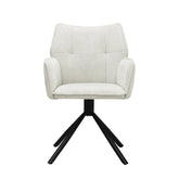 Chaise de salle à manger Enzo - Lin blanc
